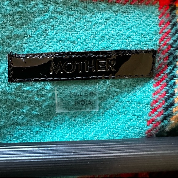 MOTHER The Fringe Benefits Plaid Shirt Size Large - Picture 4 of 9